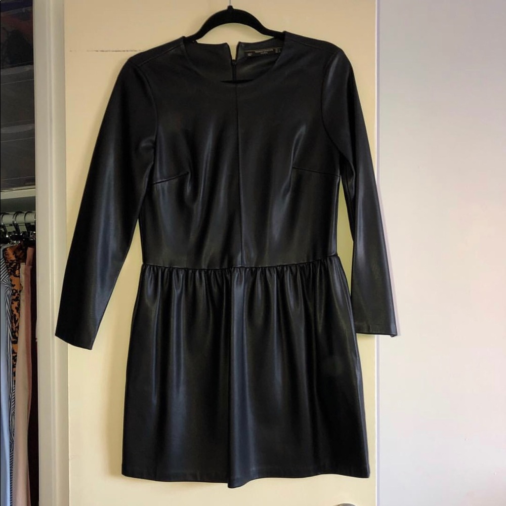Zara mini leather dress